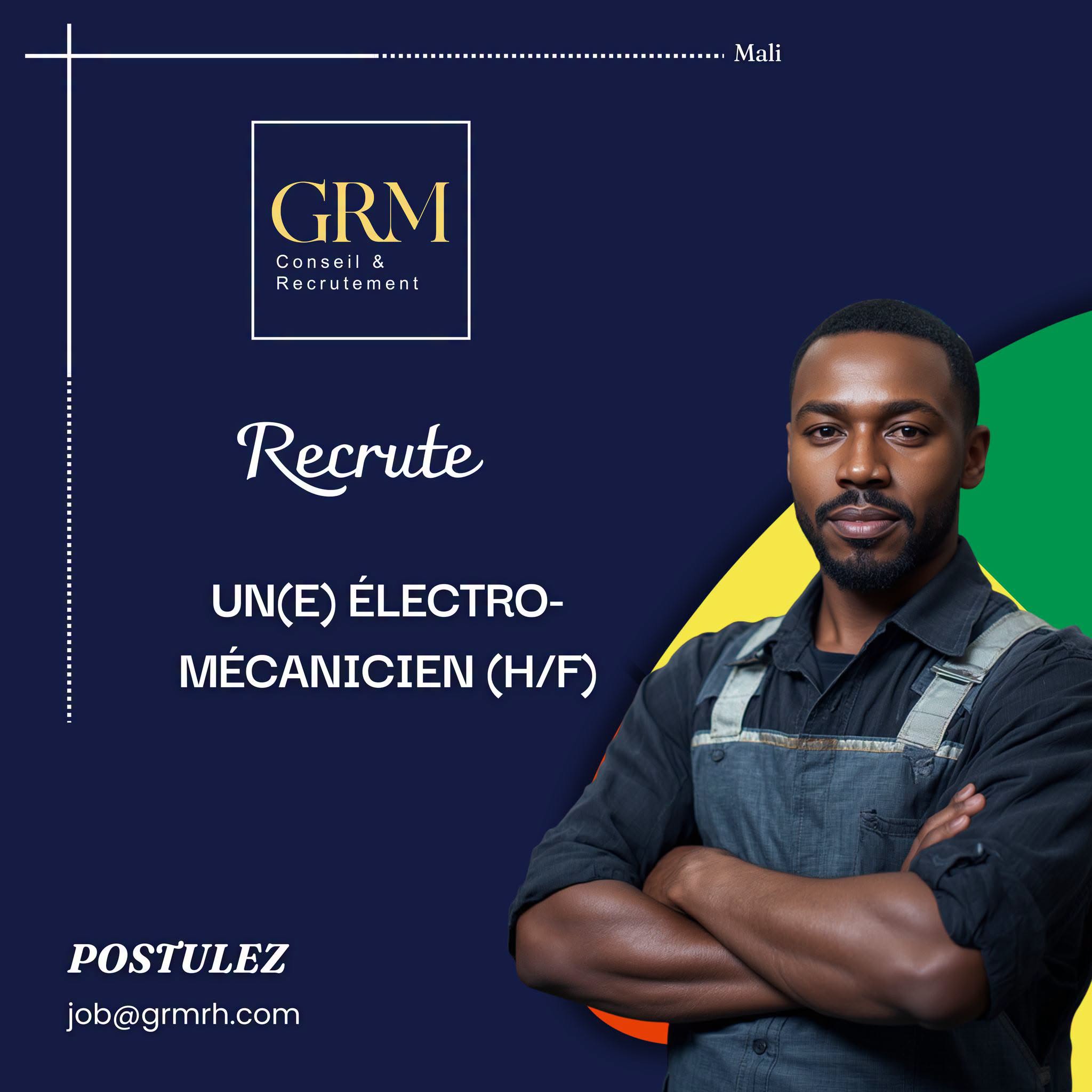 Offre d'emploi : Mécanicien  chez GRM
