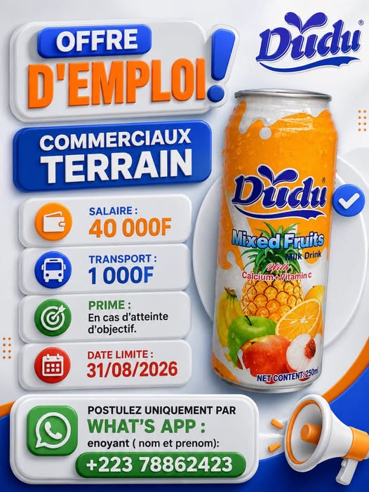 Offre d'emploi : 𝗖𝗢𝗠𝗠𝗘𝗥𝗖𝗜𝗔𝗨𝗫 𝗧𝗘𝗥𝗥𝗔𝗜𝗡 chez 𝗨𝗡𝗘 𝗦𝗢𝗖𝗜𝗘́𝗧𝗘́ 𝗗𝗘 𝗗𝗜𝗦𝗧𝗥𝗜𝗕𝗨𝗧𝗜𝗢𝗡