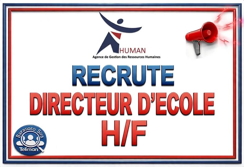 Offre d'emploi : Un(e) Directeur(trice) d’école – Gestion & Développement chez HUMAN 